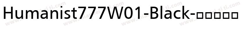 Humanist777W01-Black字体转换