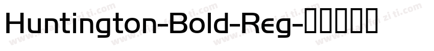 Huntington-Bold-Reg字体转换