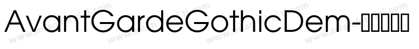 AvantGardeGothicDem字体转换