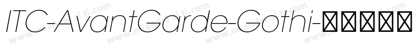 ITC-AvantGarde-Gothi字体转换