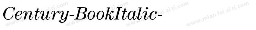 Century-BookItalic字体转换