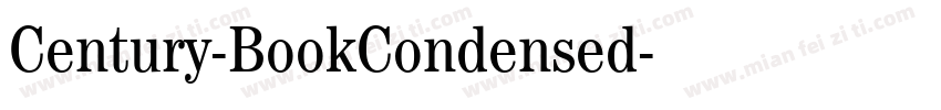 Century-BookCondensed字体转换