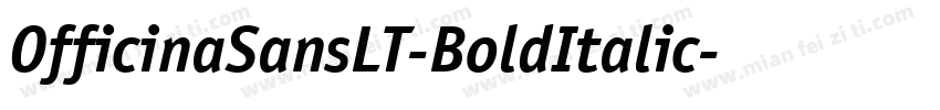 OfficinaSansLT-BoldItalic字体转换