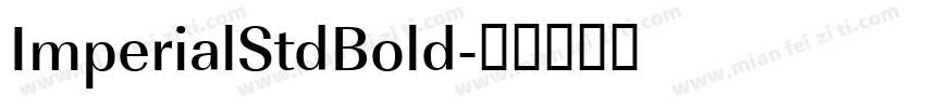 ImperialStdBold字体转换