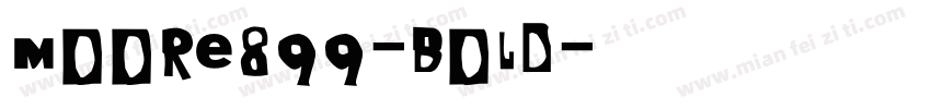 Moore899-Bold字体转换
