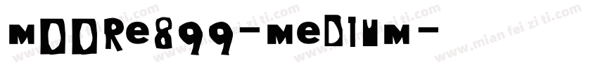 Moore899-Medium字体转换