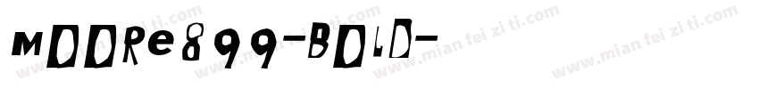 Moore899-Bold字体转换