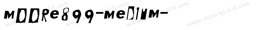 Moore899-Medium字体转换