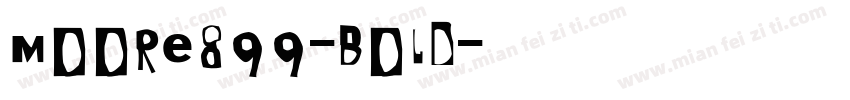 Moore899-Bold字体转换