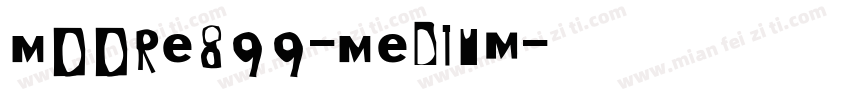 Moore899-Medium字体转换