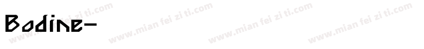Bodine字体转换