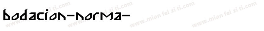 bodacion-norma字体转换