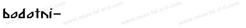 bodotni字体转换