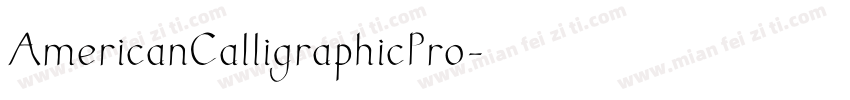 AmericanCalligraphicPro字体转换
