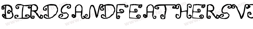 Birdsandfeathers-1VJv字体转换