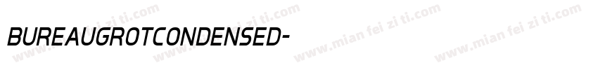 BureauGrotCondensed字体转换