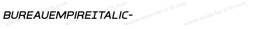 BureauEmpireItalic字体转换