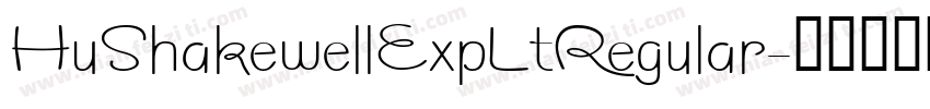 HuShakewellExpLtRegular字体转换