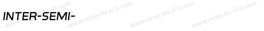 inter-Semi字体转换