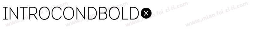 IntroCondBold字体转换
