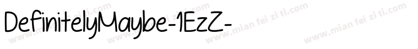 DefinitelyMaybe-1EzZ字体转换