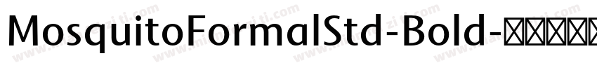 MosquitoFormalStd-Bold字体转换