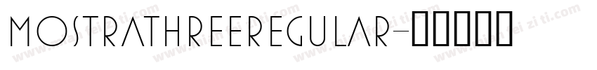 MostraThreeRegular字体转换