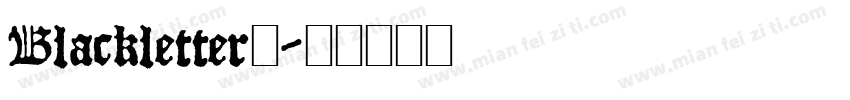 Blackletter字字体转换