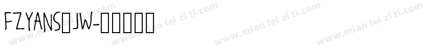 FZYANS_JW字体转换