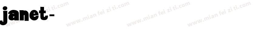 janet字体转换
