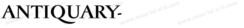 ANTIQUARY字体转换