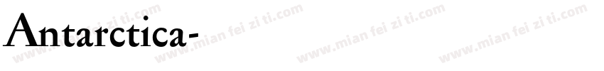 Antarctica字体转换