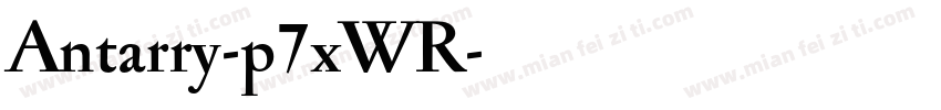 Antarry-p7xWR字体转换