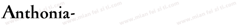 Anthonia字体转换