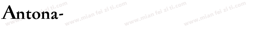Antona字体转换