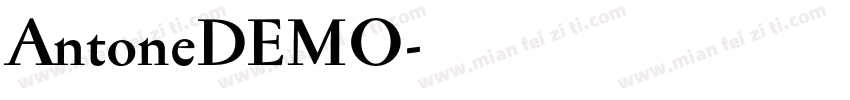 AntoneDEMO字体转换