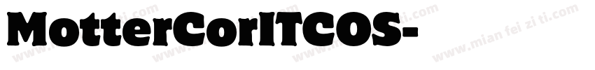 MotterCorITCOS字体转换