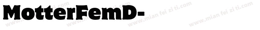 MotterFemD字体转换