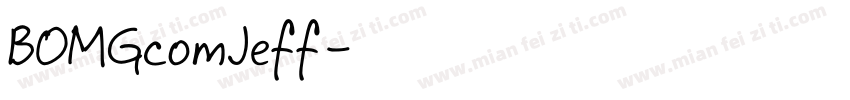 BOMGcomJeff字体转换