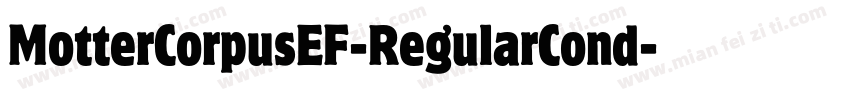 MotterCorpusEF-RegularCond字体转换
