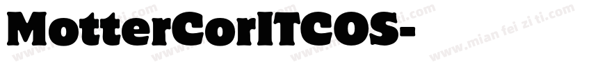 MotterCorITCOS字体转换