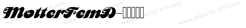 MotterFemD字体转换