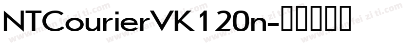 NTCourierVK120n字体转换