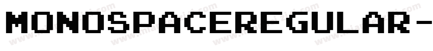 MonospaceRegular字体转换