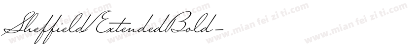 SheffieldExtendedBold字体转换