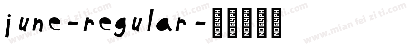 June-Regular字体转换