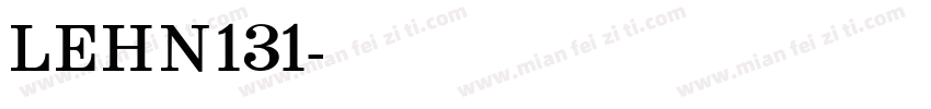 LEHN131字体转换