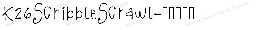 K26ScribbleScrawl字体转换