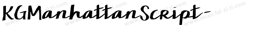 KGManhattanScript字体转换