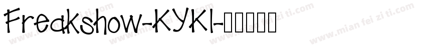 Freakshow-KYKl字体转换